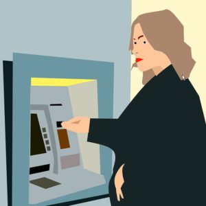 withdrawing from an ATM 