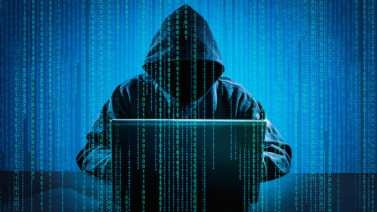hacker on computer